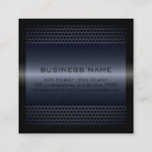 カスタムエレガント灰色ステンレス金属 スクエア名刺 (裏面)