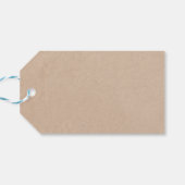 カスタムエレガント素朴書の台本のつるラベル ギフトタグ (裏面横)