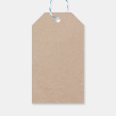 カスタムエレガント素朴書の台本のつるラベル ギフトタグ (裏面)