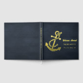 カスタムエレガント航海の船 ゲストブック (全面)