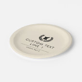 カスタムエレガント薬局技術卒業 ペーパープレート (アングル)