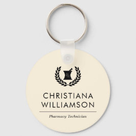 カスタムエレガント薬局技術職員 キーホルダー