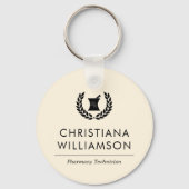 カスタムエレガント薬局技術職員 キーホルダー (裏面)