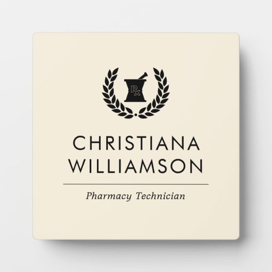カスタムエレガント薬局技術職員 フォトプラーク (正面)