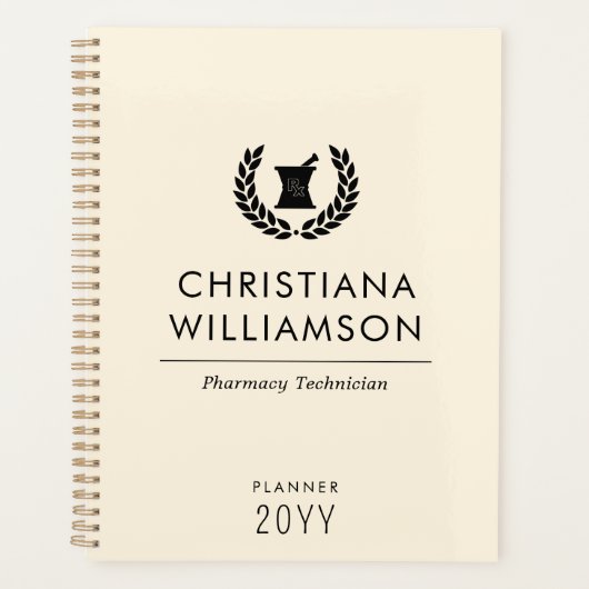 カスタムエレガント薬局技術職員 プランナー手帳 (正面)