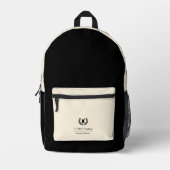 カスタムエレガント薬局技術職員 プリントバックパック (正面)