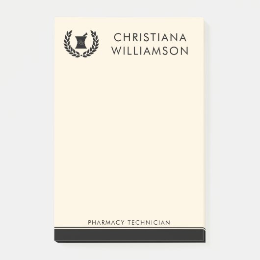 カスタムエレガント薬局技術職員 ポストイット (正面)