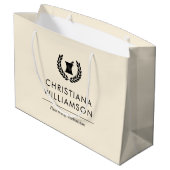 カスタムエレガント薬局技術職員 ラージペーパーバッグ (裏面アングル)