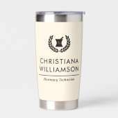 カスタムエレガント薬局技術職員 保温保冷タンブラー (左面)