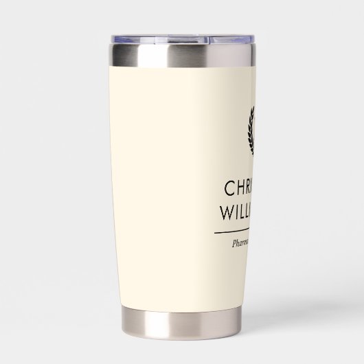カスタムエレガント薬局技術職員 保温保冷タンブラー (正面)