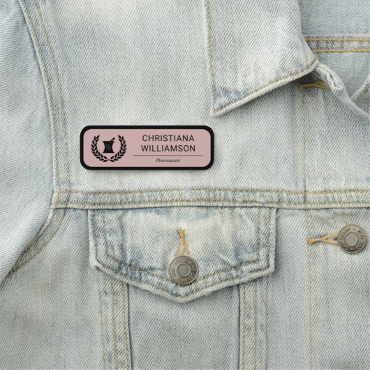 カスタムエレガント薬局職員 名札 (インサイチュ)