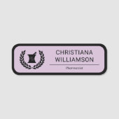 カスタムエレガント薬局職員 名札 (正面)