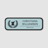 カスタムエレガント薬局職員 名札 (正面)