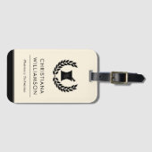 カスタムエレガント薬薬局技術職員ギフト ラゲッジタグ (正面横)