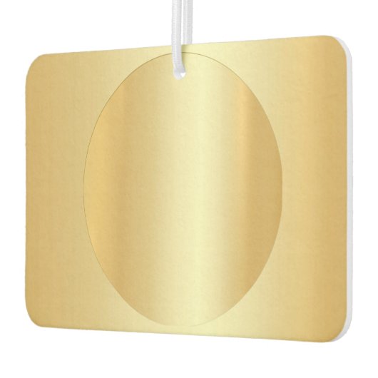 カスタムエレガント金ゴールドルッ空白のクグラマーテンプレート カーエアーフレッシュナー (左)