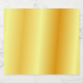 カスタムエレガント金ゴールドルッ空白のクテンプレート ビールラベル (シングルラベル)