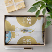 カスタムエレガント金ゴールド写真オーナメントクリスマス 薄葉紙 (ギフト)