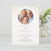 カスタムエレガント50結婚周年 招待状 (スタンド正面)