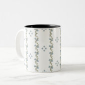 カスタムエレガント「お母さん。20xxインチのシンプルフローラ量 ツートーンマグカップ (正面左)