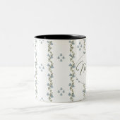 カスタムエレガント「お母さん。20xxインチのシンプルフローラ量 ツートーンマグカップ (中央)