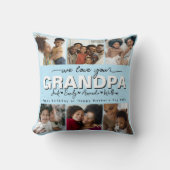 カスタムエレガントGRANDPA写真コラージュ クッション (正面)