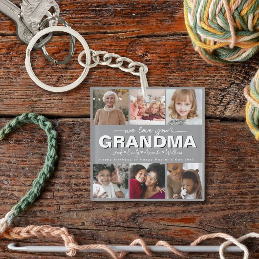 カスタムエレガントPhoto collage キーホルダー