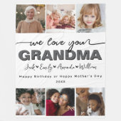 カスタムエレガントPhoto collage フリースブランケット (正面)