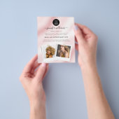 カスタムエレガントPhoto Logo Promotional Water Color チラシ (手)