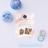 カスタムエレガントPhoto Logo Promotional Water Color チラシ (シングル)