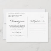 カスタムエレガントScript結婚の写真 招待状 (裏面)