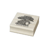 カスタムエレファントエクサンリリス蔵書票 ラバースタンプ (スタンプ)