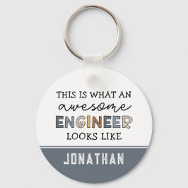 カスタムエンジおもしろいニアエ素晴らしンジニアエンジニアリング キーホルダー