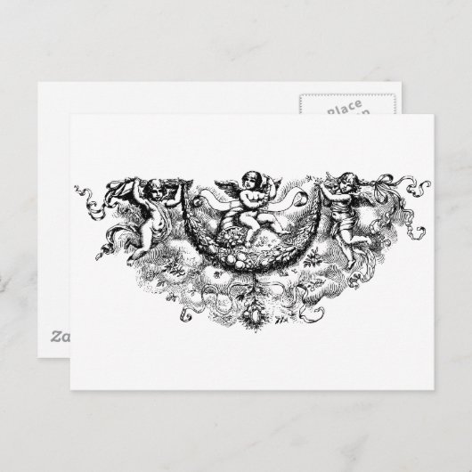 カスタムエンジェルウィングスチェルブフルーアディリスプリント ポストカード (正面/裏面)