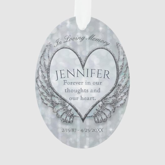 カスタムエンジェルハートとウィングス記念 オーナメント (裏面)