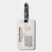 カスタムエンジニア ロス・カボス メキシコ旅行用スーツケースタグ ラゲッジタグ (裏面縦)