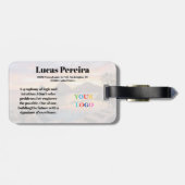 カスタムエンジニア ロス・カボス メキシコ旅行用スーツケースタグ ラゲッジタグ (裏面横)