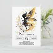 カスタムエンチャントフェアリー誕生祝い 招待状 (スタンド正面)