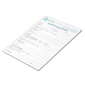 カスタムエンドドンティック相談書式 ノートパッド (アングル)