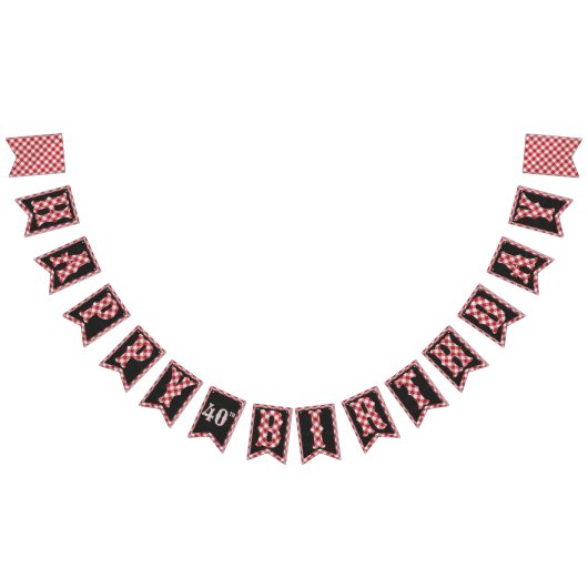 カスタムエージバックヤードBBQバースデーパーティーデコレーション バンティングフラッグ (全)