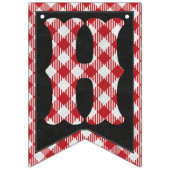 カスタムエージバックヤードBBQバースデーパーティーデコレーション バンティングフラッグ (第2の旗)