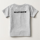 カスタムオスターイデオ中国のグラム新年バビスーツ ベビーTシャツ (裏面)