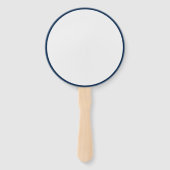 カスタムオックスフォードブルー+ホワイトラウンドイベントファン ハンドファン (裏面)