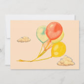 カスタムオッタファースト誕生日ガール招待状 招待状 (裏面)