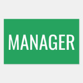 カスタムオフィスマネージャー用の長方形シール 長方形シール (正面)