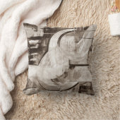 カスタムオリジナルモノクロームアート クッション (ブランケット)