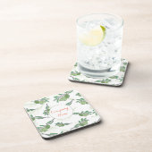 カスタムオリーブツリーロゴ飲料用コースターカスタム コースター (右側)