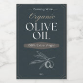 カスタムオリーブ油料理ワインラベル ワインラベル (シングルラベル)