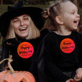 カスタムオレンジとブラックフルムーンハッピーハローウィン パーカ