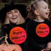 カスタムオレンジとブラックフルムーンハッピーハローウィン パーカ