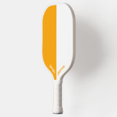カスタムオレンジと白 ピックルボールラケット (左)